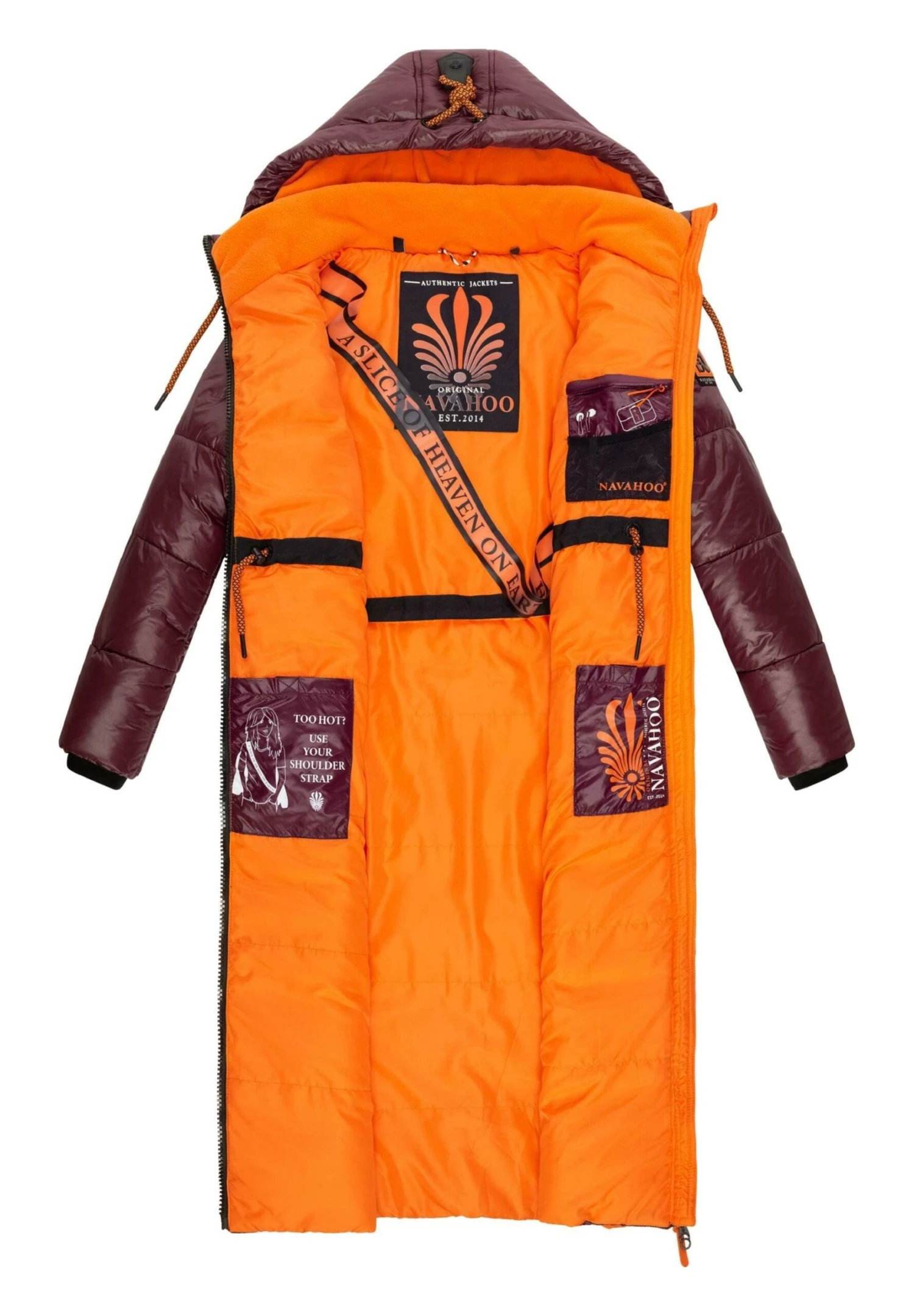 Navahoo Schmuseengel - Winterjas - Dark Red Melange 5 Navahoo Schmuseengel - Winterjas - Dark Red Melange - Afbeelding 3