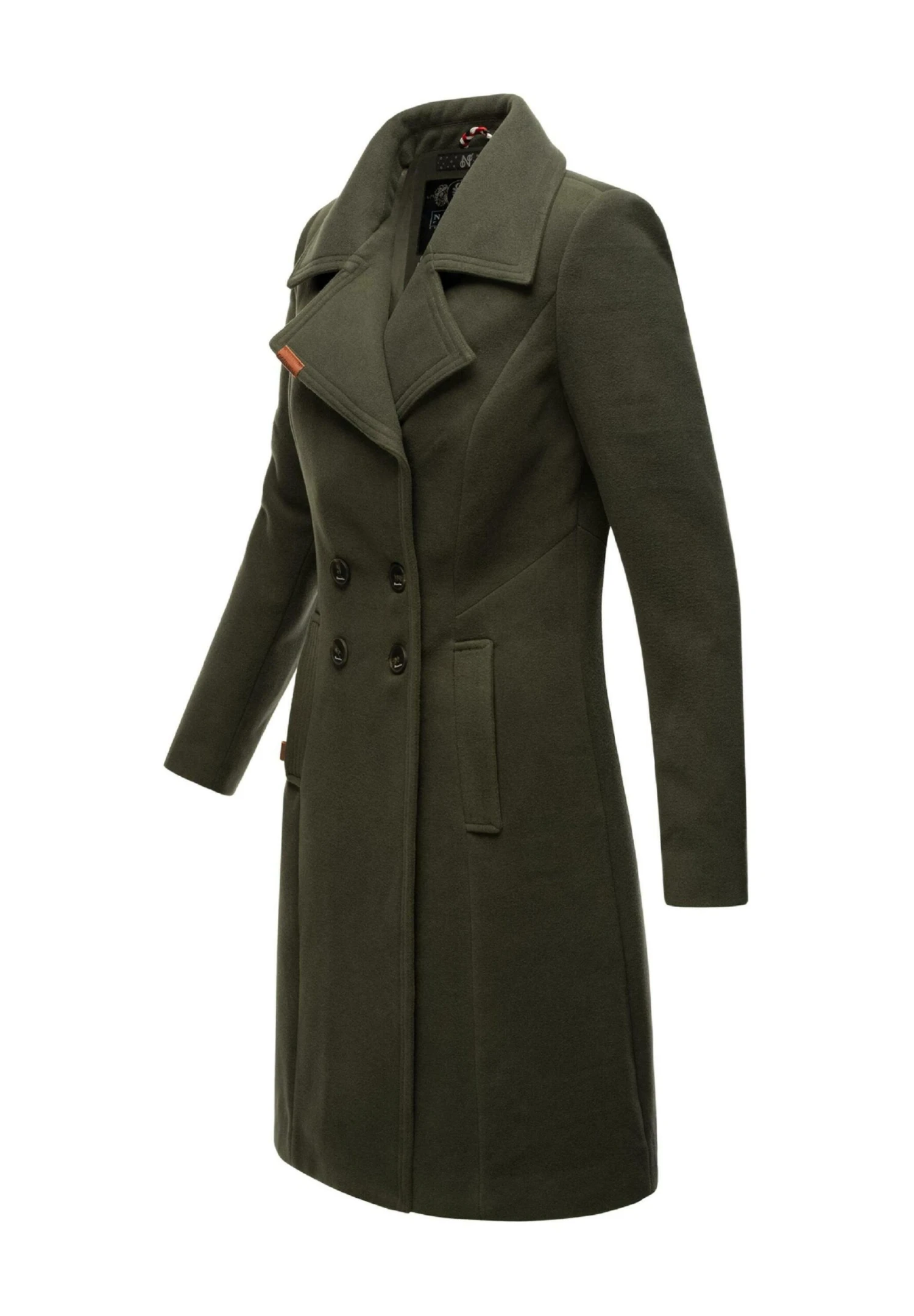 Navahoo Wooly - Halflange Jas - Dark Green 4 Navahoo Wooly - Halflange Jas - Dark Green - Afbeelding 2