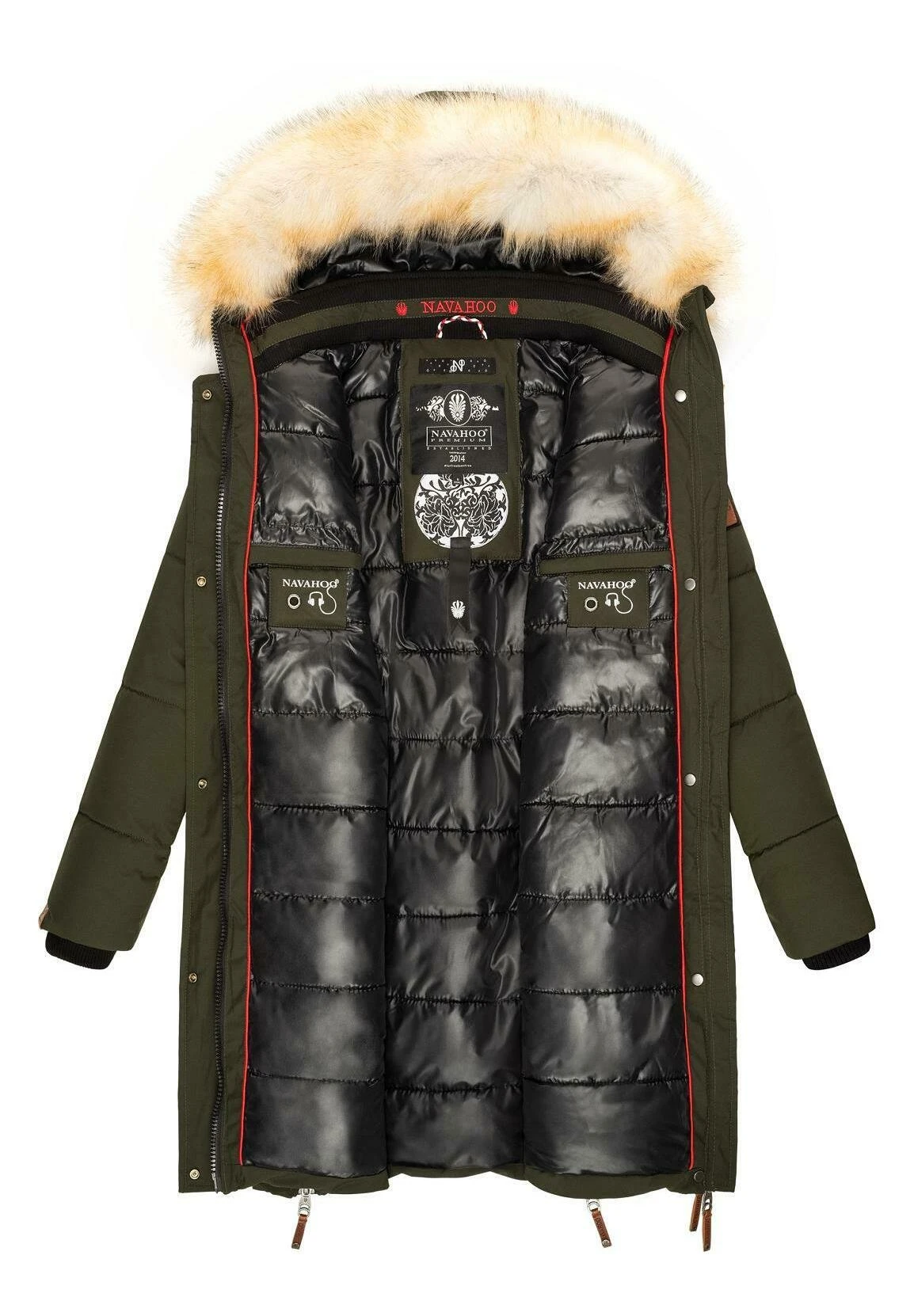 Navahoo Halina - Winterjas - Olive 7 Navahoo Halina - Winterjas - Olive - Afbeelding 5