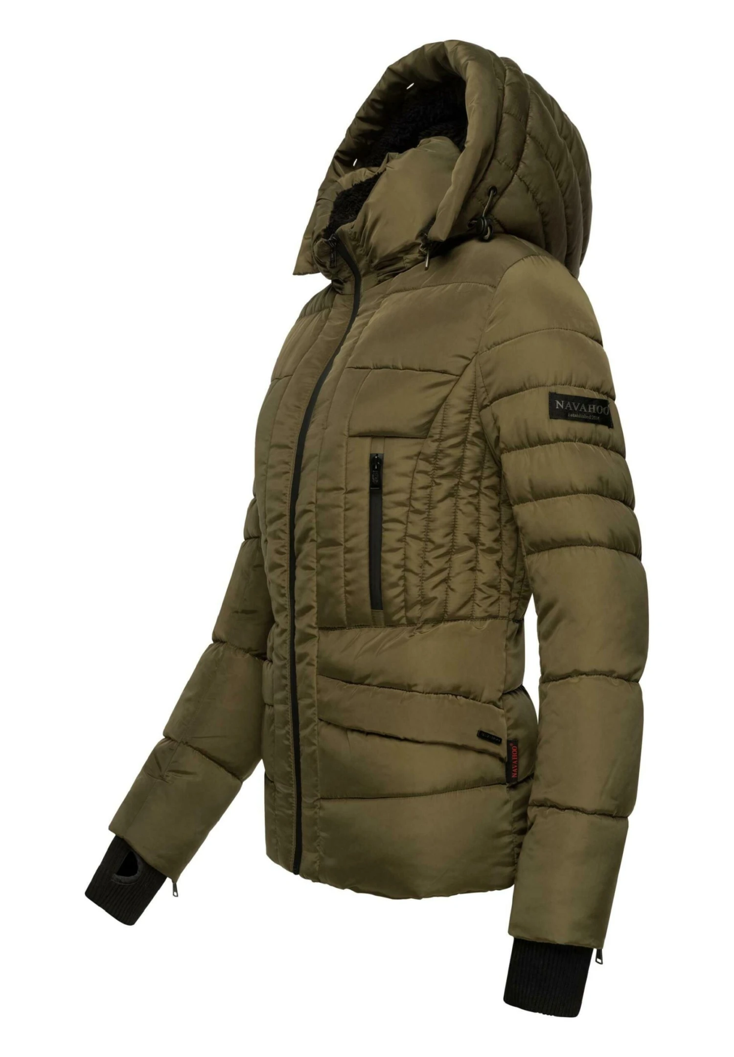 Navahoo Adele - Winterjas - Millitary Green 6 Navahoo Adele - Winterjas - Millitary Green - Afbeelding 4