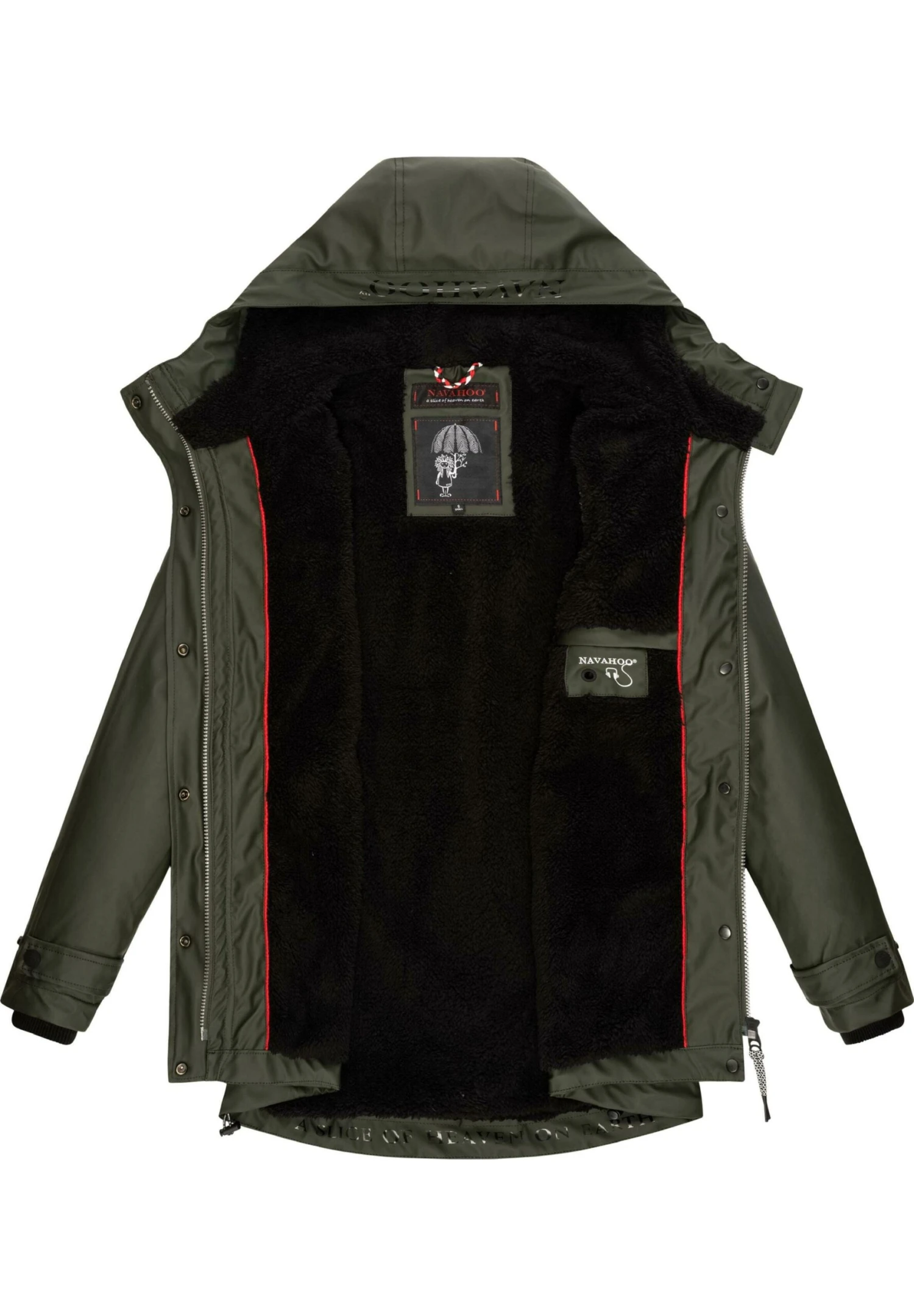 Navahoo Lindraa - Winterjas - Dark Olive 9 Navahoo Lindraa - Winterjas - Dark Olive - Afbeelding 7