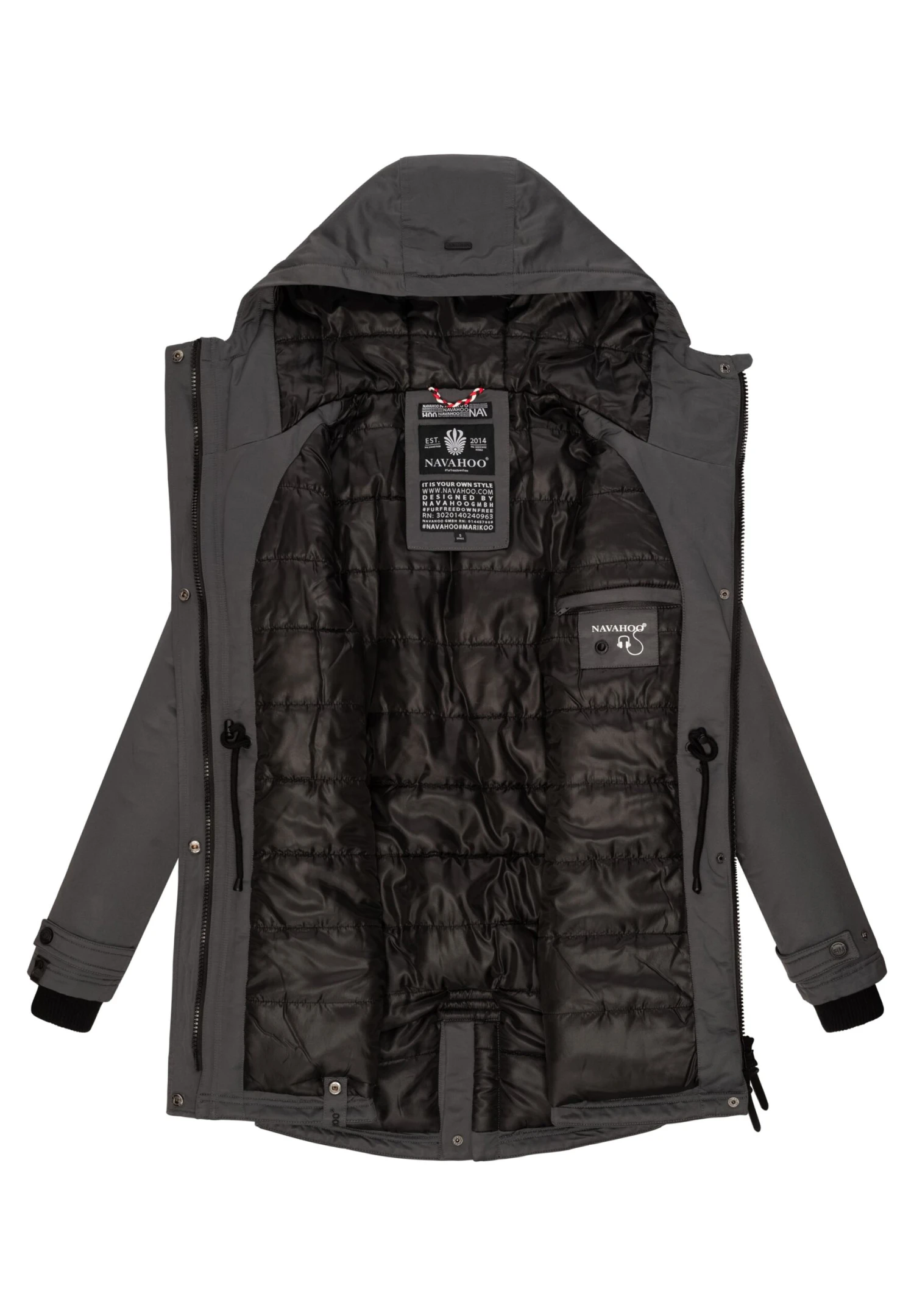 Navahoo Avrille Ii - Winterjas - Dark Grey 10 Navahoo Avrille Ii - Winterjas - Dark Grey - Afbeelding 8