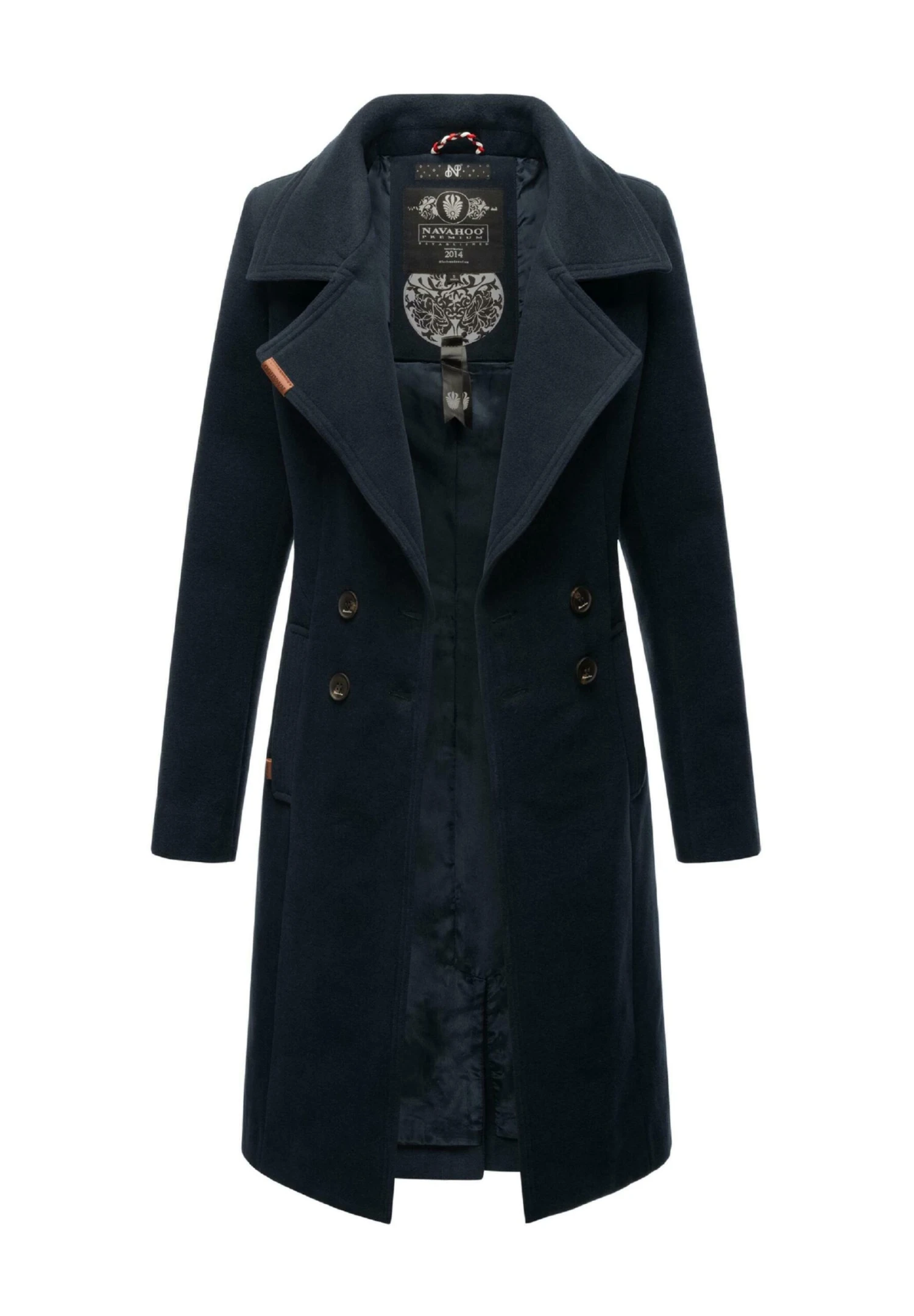 Navahoo Wooly - Halflange Jas - Dark Blue 8 Navahoo Wooly - Halflange Jas - Dark Blue - Afbeelding 6