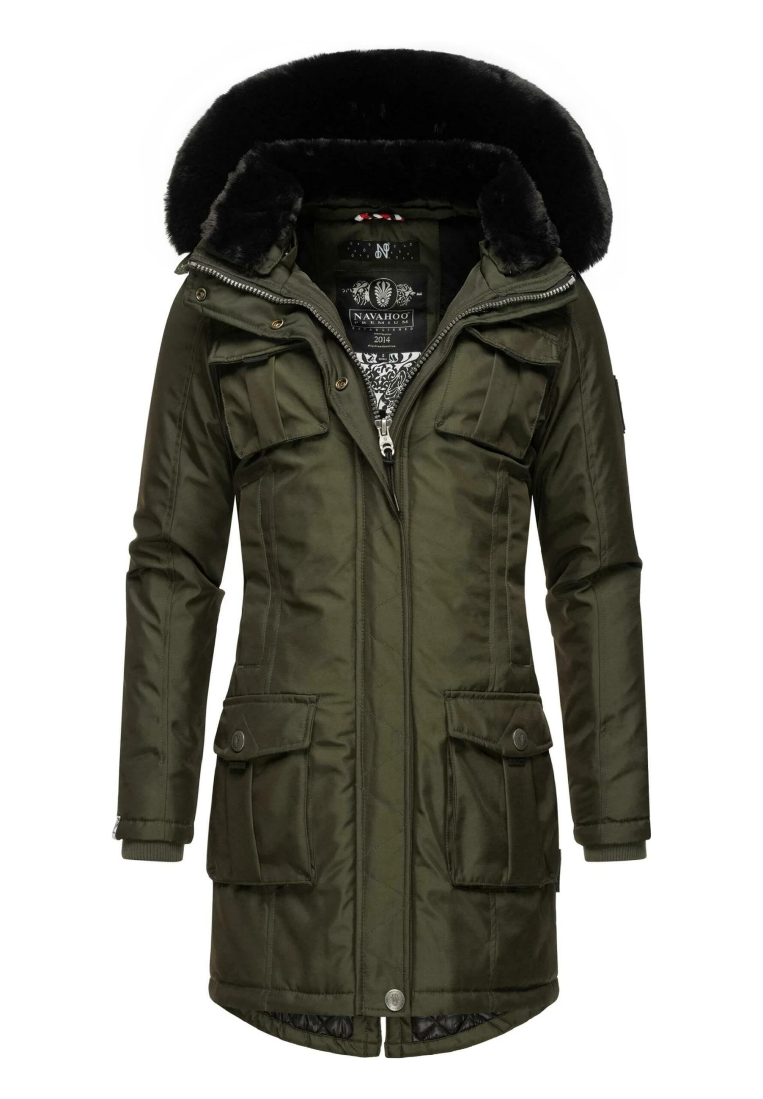 Navahoo Tiniis - Winterjas - Dark Olive 6 Navahoo Tiniis - Winterjas - Dark Olive - Afbeelding 4