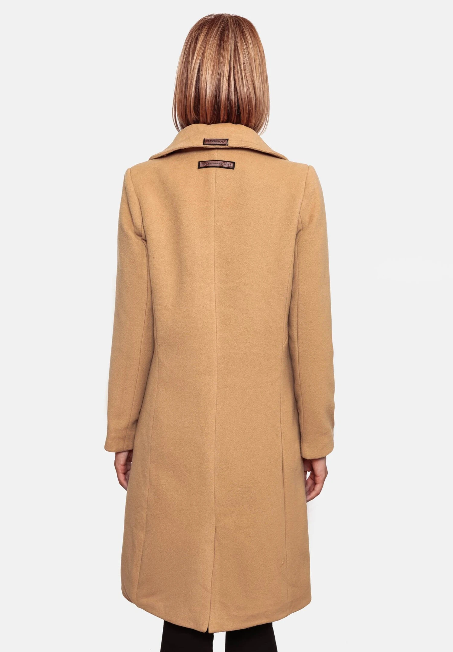 Navahoo Wooly - Halflange Jas - Camel 4 Navahoo Wooly - Halflange Jas - Camel - Afbeelding 2