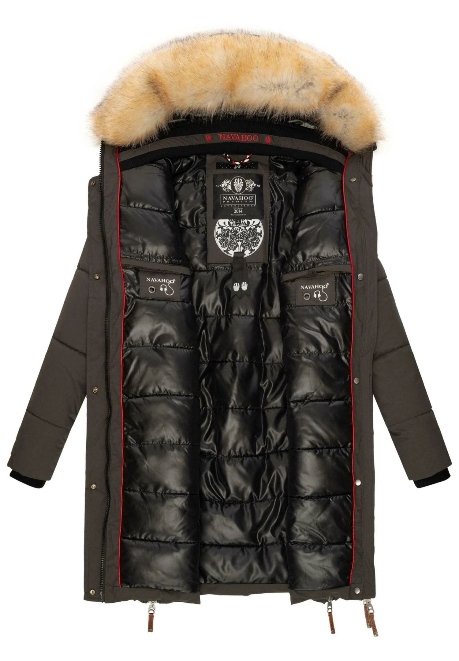 Navahoo Halina - Winterjas - Dark Grey 5 Navahoo Halina - Winterjas - Dark Grey - Afbeelding 3