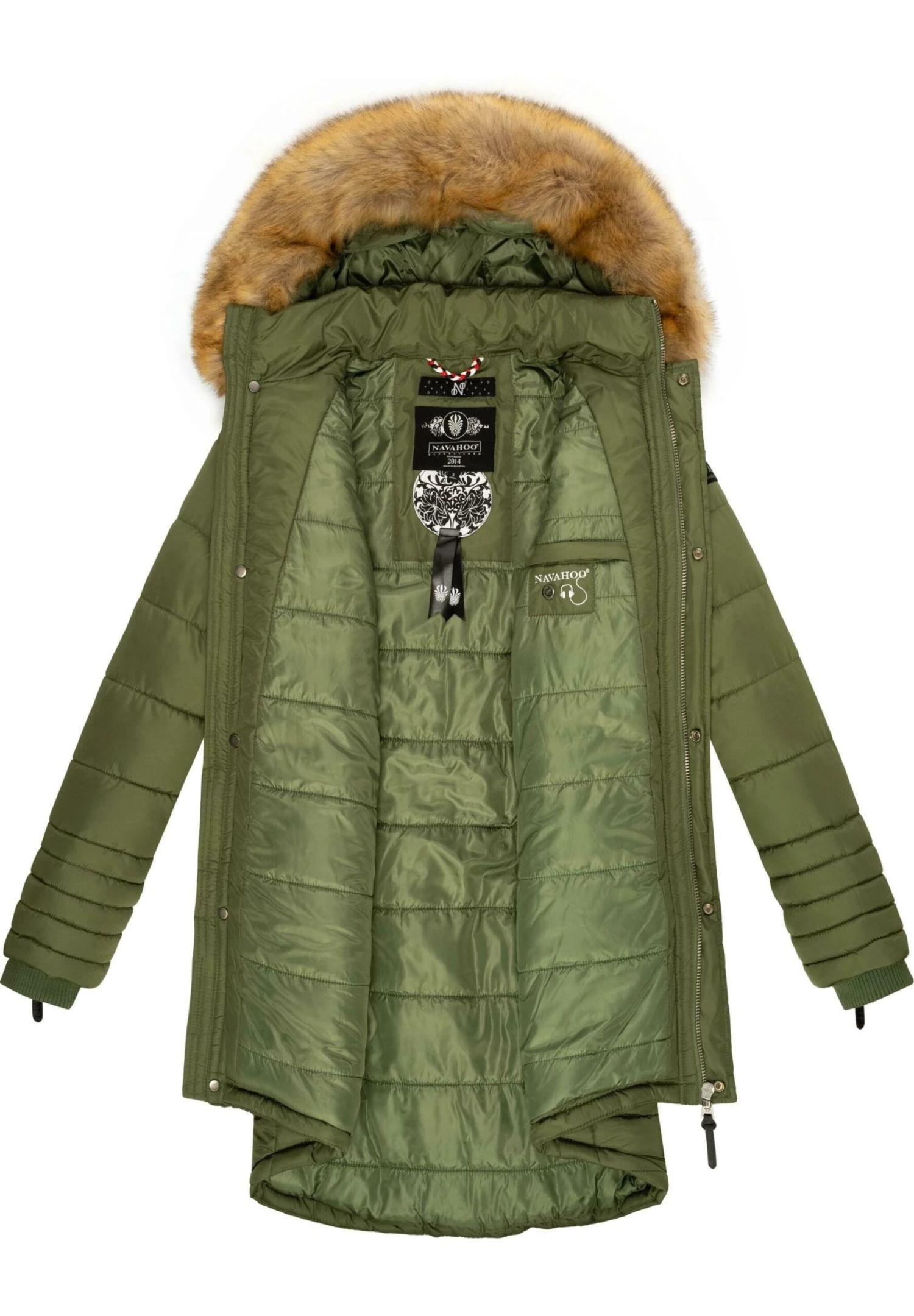 Navahoo Papaya - Winterjas - Dusty Olive 5 Navahoo Papaya - Winterjas - Dusty Olive - Afbeelding 3