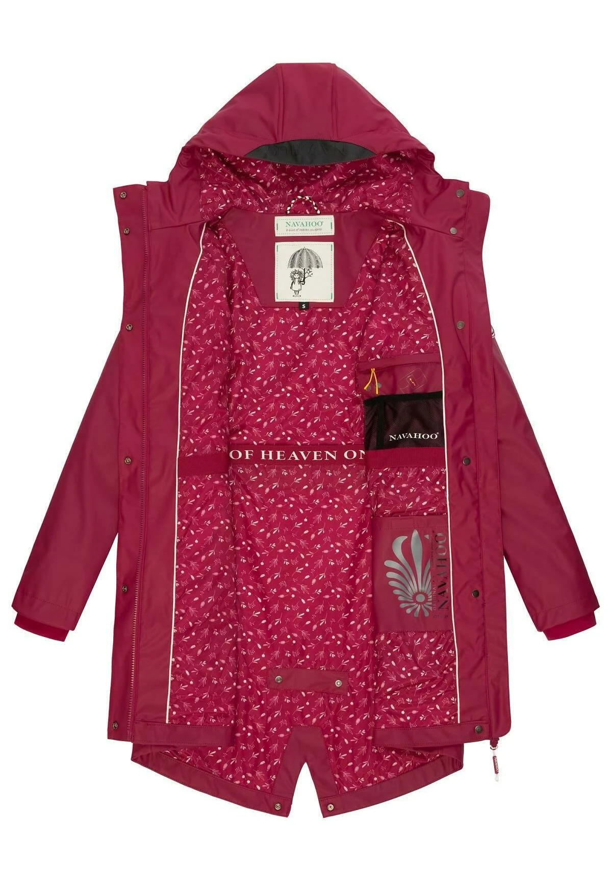Navahoo Tropical Storm - Parka - Fuchsia 6 Navahoo Tropical Storm - Parka - Fuchsia - Afbeelding 4