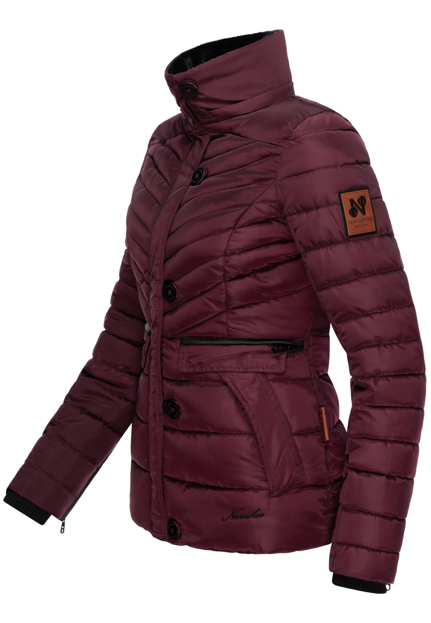 Navahoo Winterjas - Dark Red Melange 6 Navahoo Winterjas - Dark Red Melange - Afbeelding 4