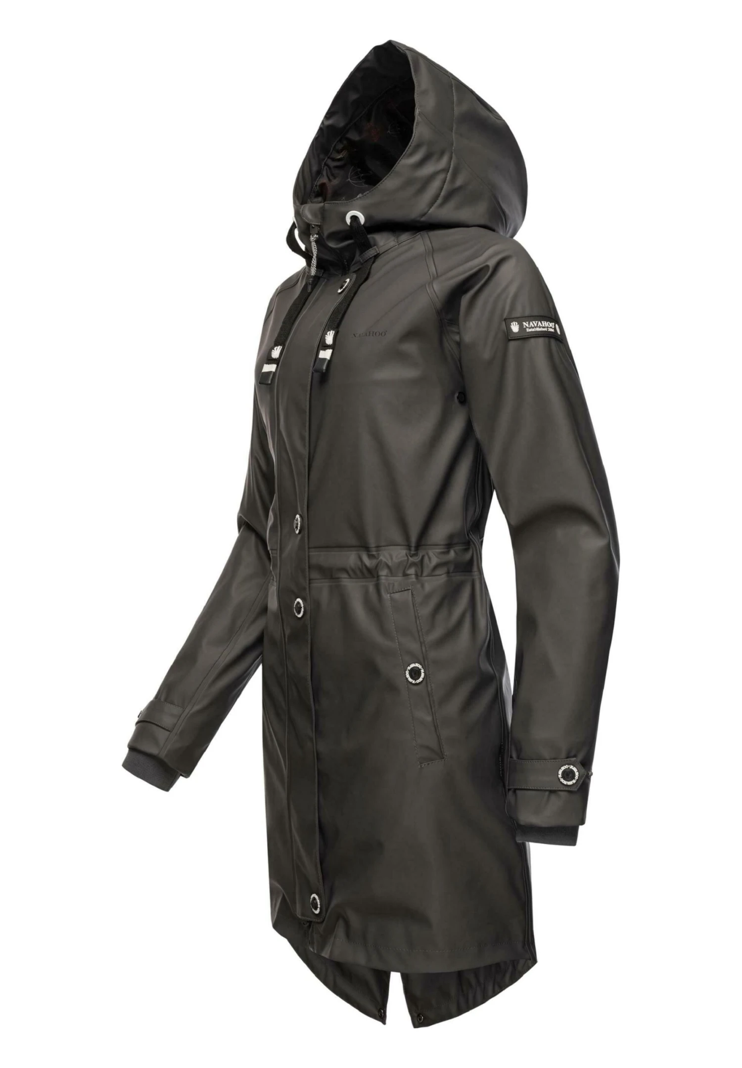 Navahoo Rainy Flower - Parka - Dark Grey 5 Navahoo Rainy Flower - Parka - Dark Grey - Afbeelding 3