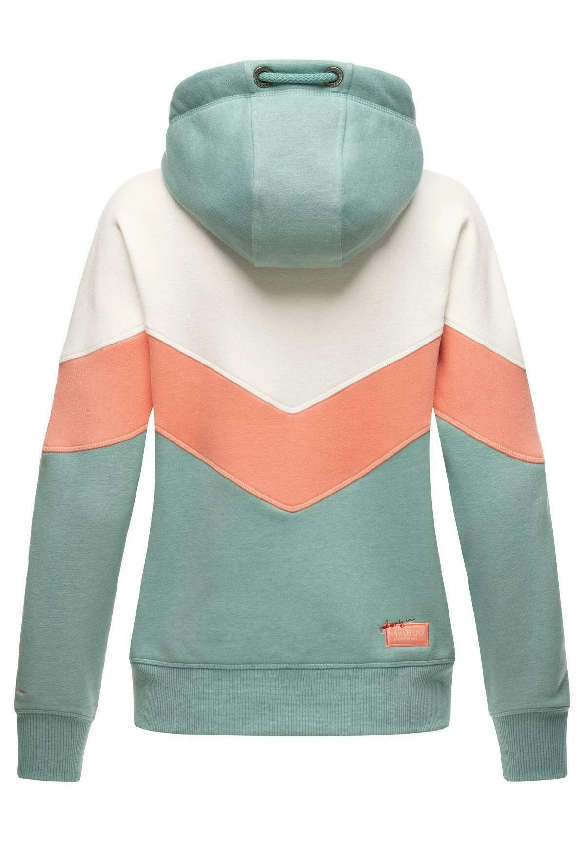 Navahoo Sweater Met Rits - Dusty Mint Melange 10 Navahoo Sweater Met Rits - Dusty Mint Melange - Afbeelding 8