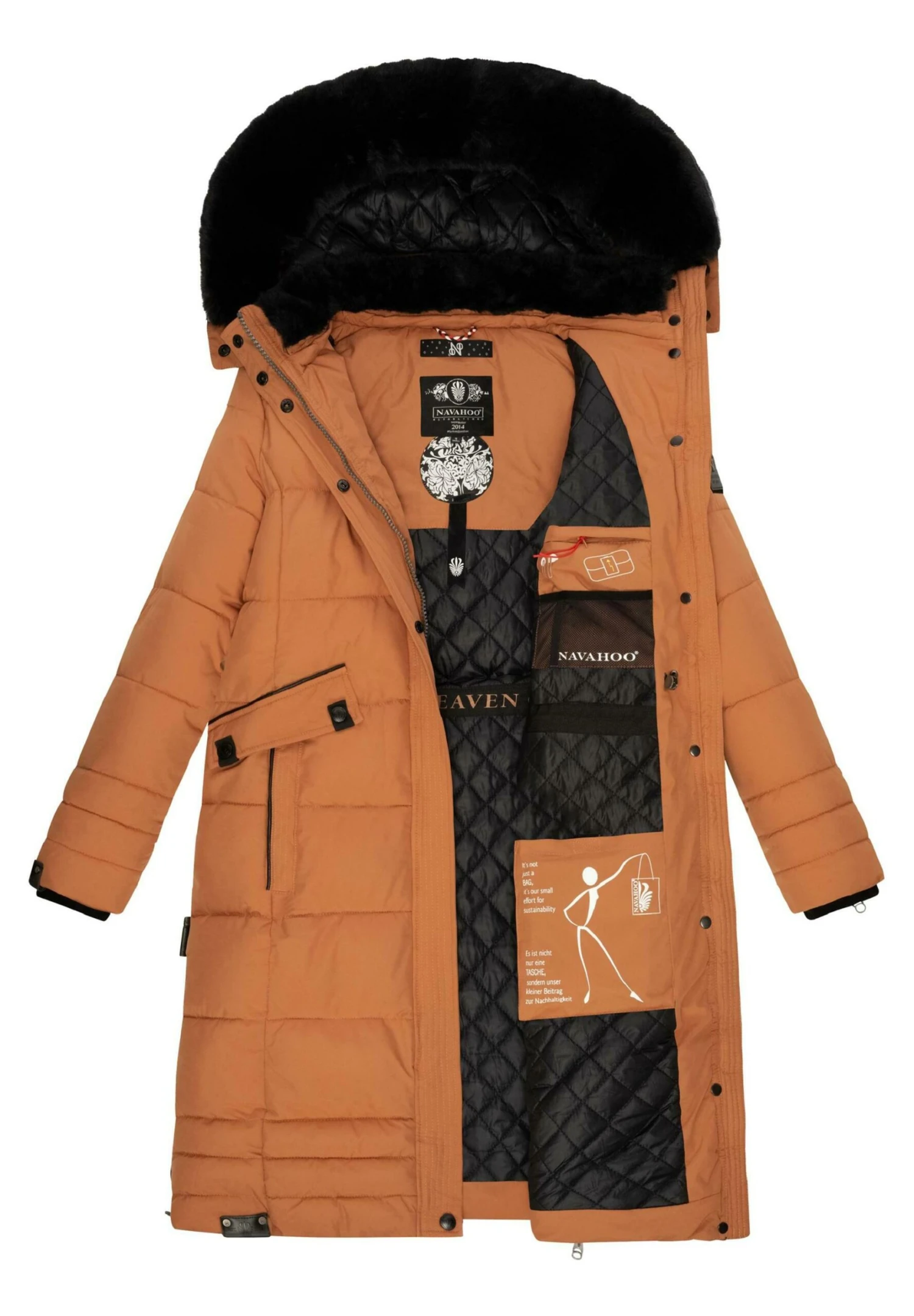 Navahoo Fahmiyaa - Winterjas - Rusty Cinnamon 9 Navahoo Fahmiyaa - Winterjas - Rusty Cinnamon - Afbeelding 7