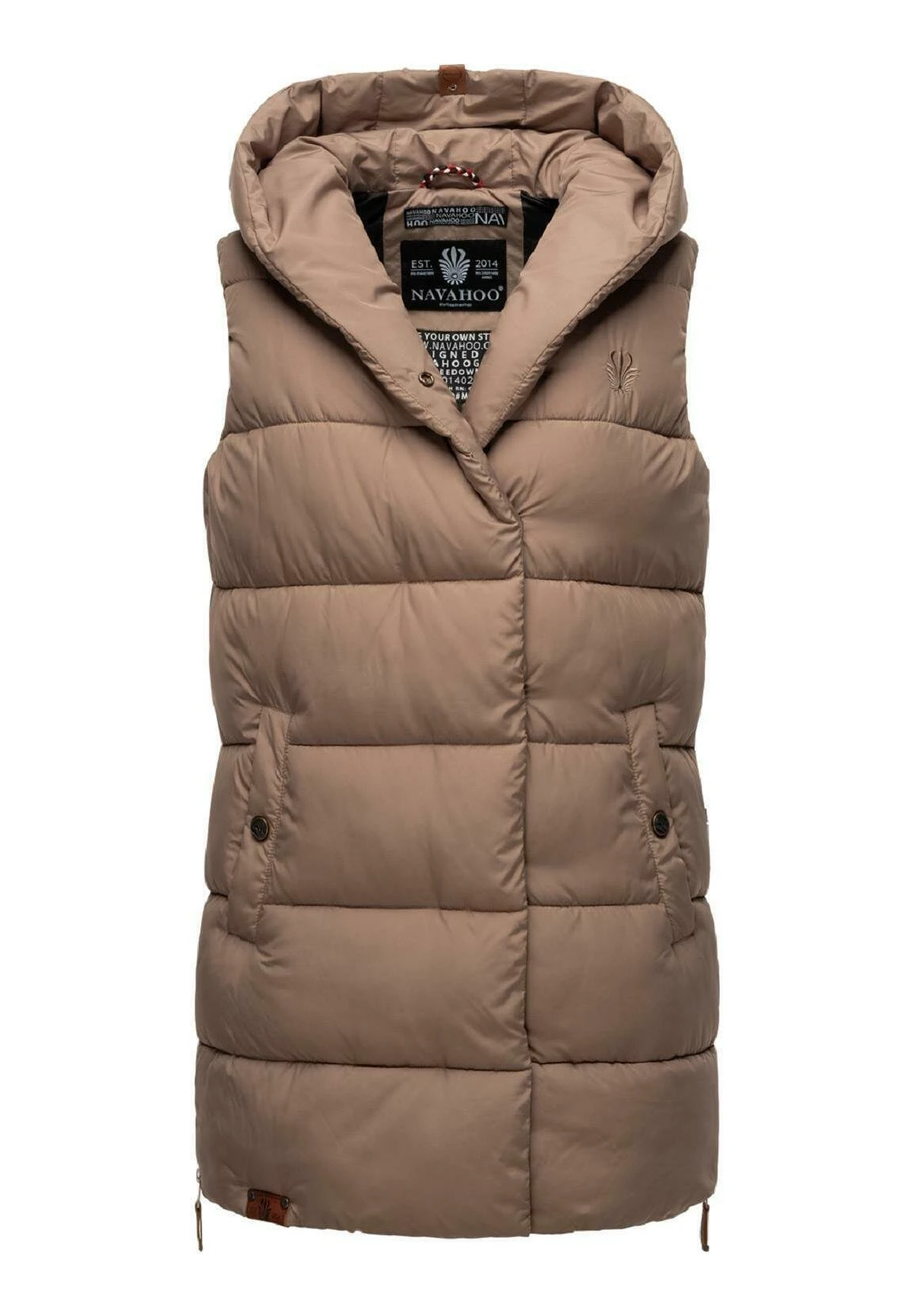Navahoo Madilynaa - Bodywarmer - Dark Taupe 7 Navahoo Madilynaa - Bodywarmer - Dark Taupe - Afbeelding 5