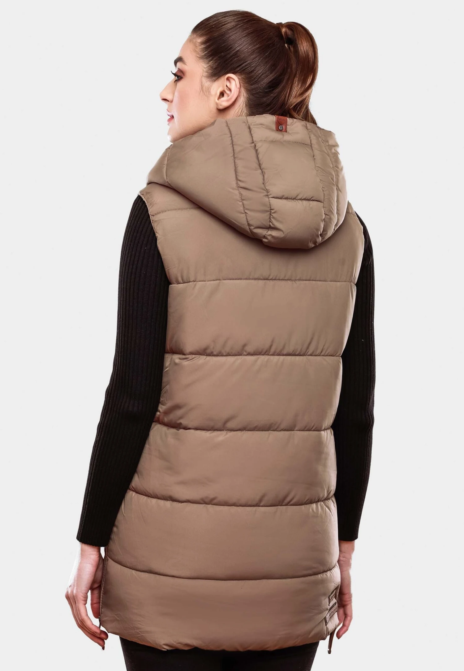 Navahoo Madilynaa - Bodywarmer - Dark Taupe 4 Navahoo Madilynaa - Bodywarmer - Dark Taupe - Afbeelding 2