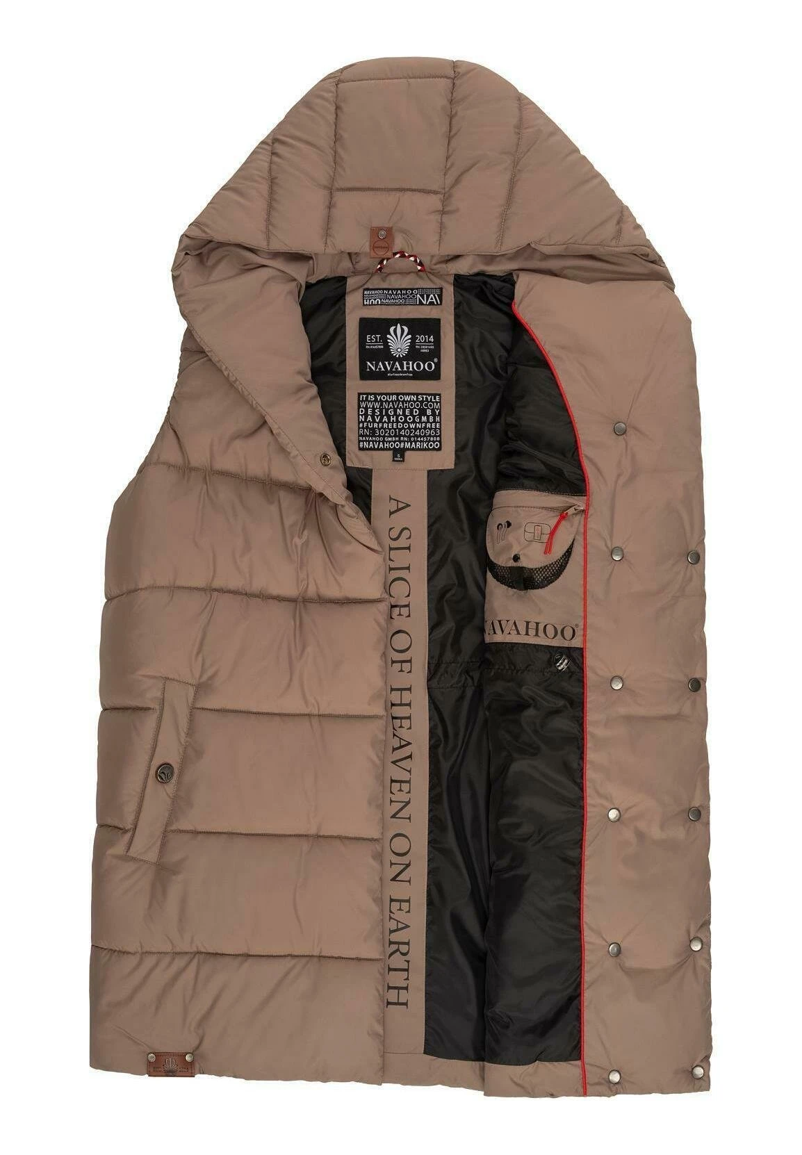Navahoo Madilynaa - Bodywarmer - Dark Taupe 11 Navahoo Madilynaa - Bodywarmer - Dark Taupe - Afbeelding 9