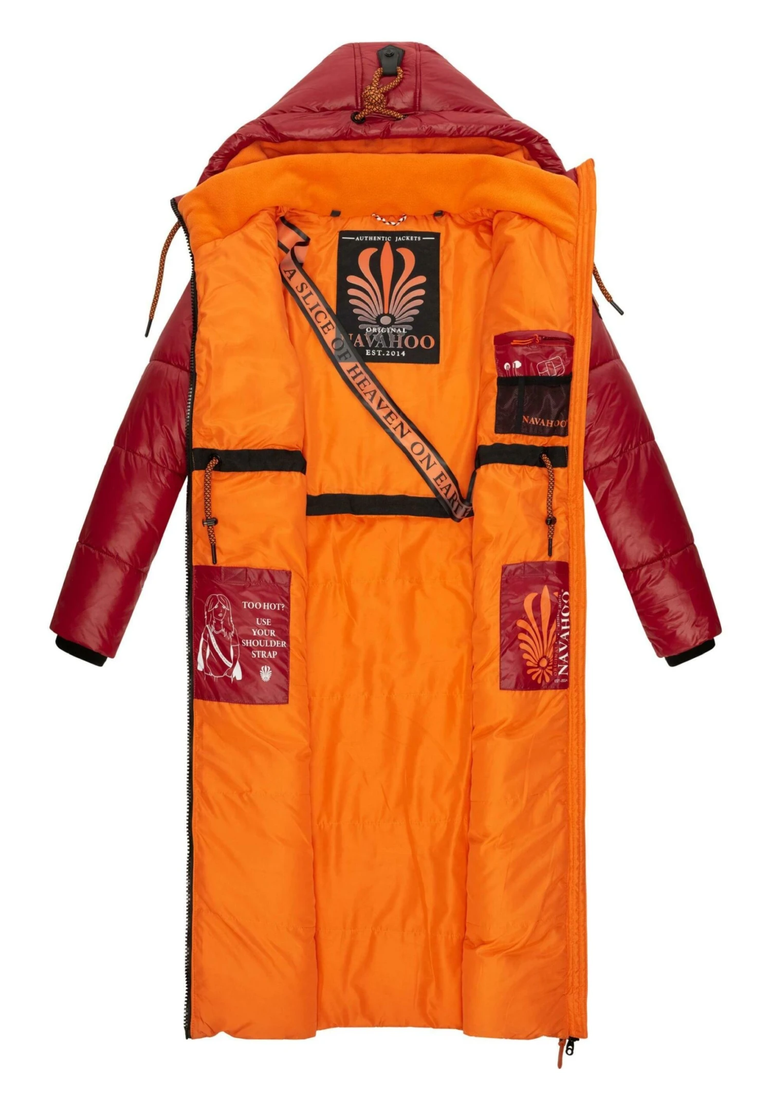 Navahoo Schmuseengel - Winterjas - Blood Red 5 Navahoo Schmuseengel - Winterjas - Blood Red - Afbeelding 3