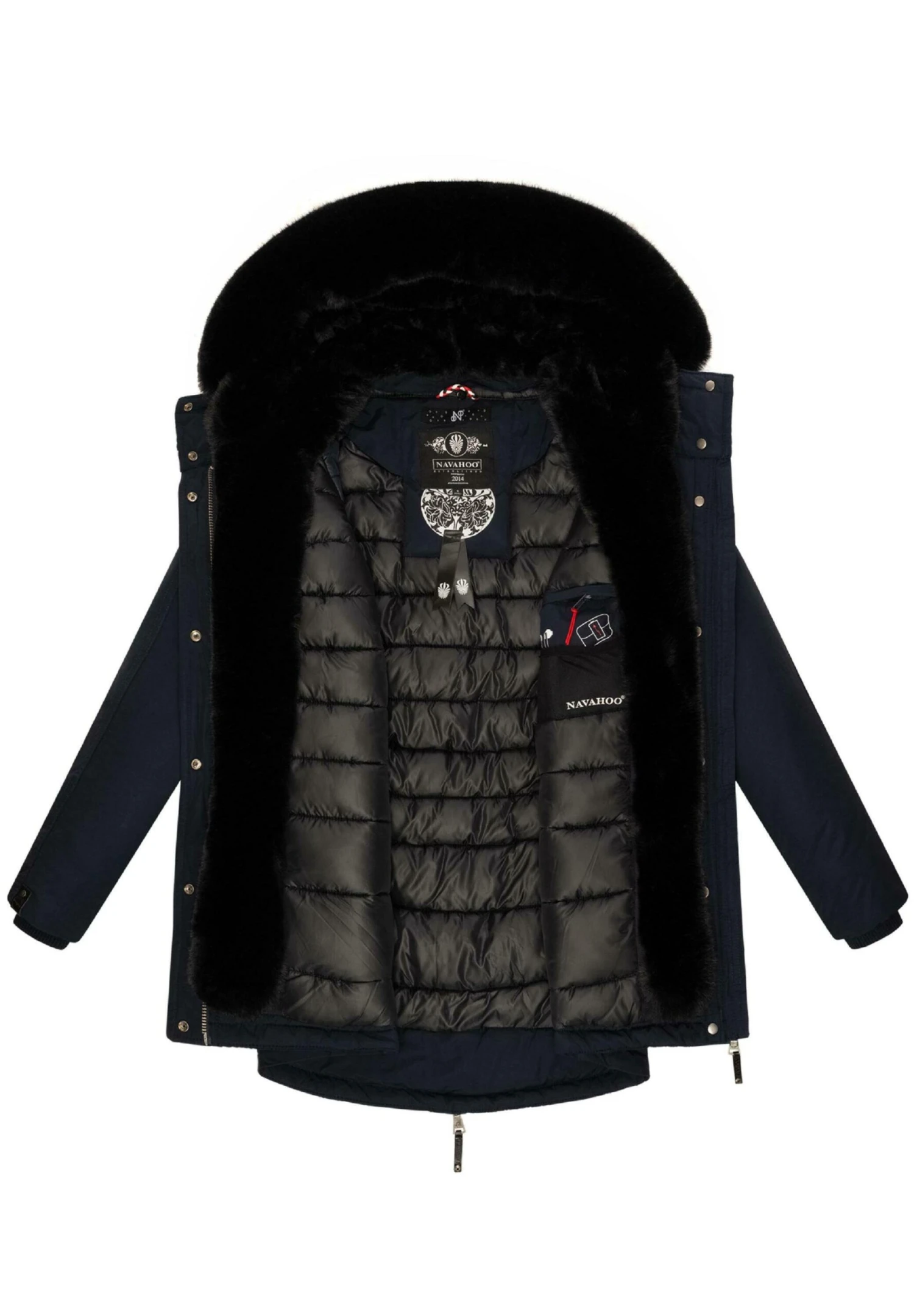 Navahoo Sweety Deluxe - Winterjas - Blue Melange 6 Navahoo Sweety Deluxe - Winterjas - Blue Melange - Afbeelding 4