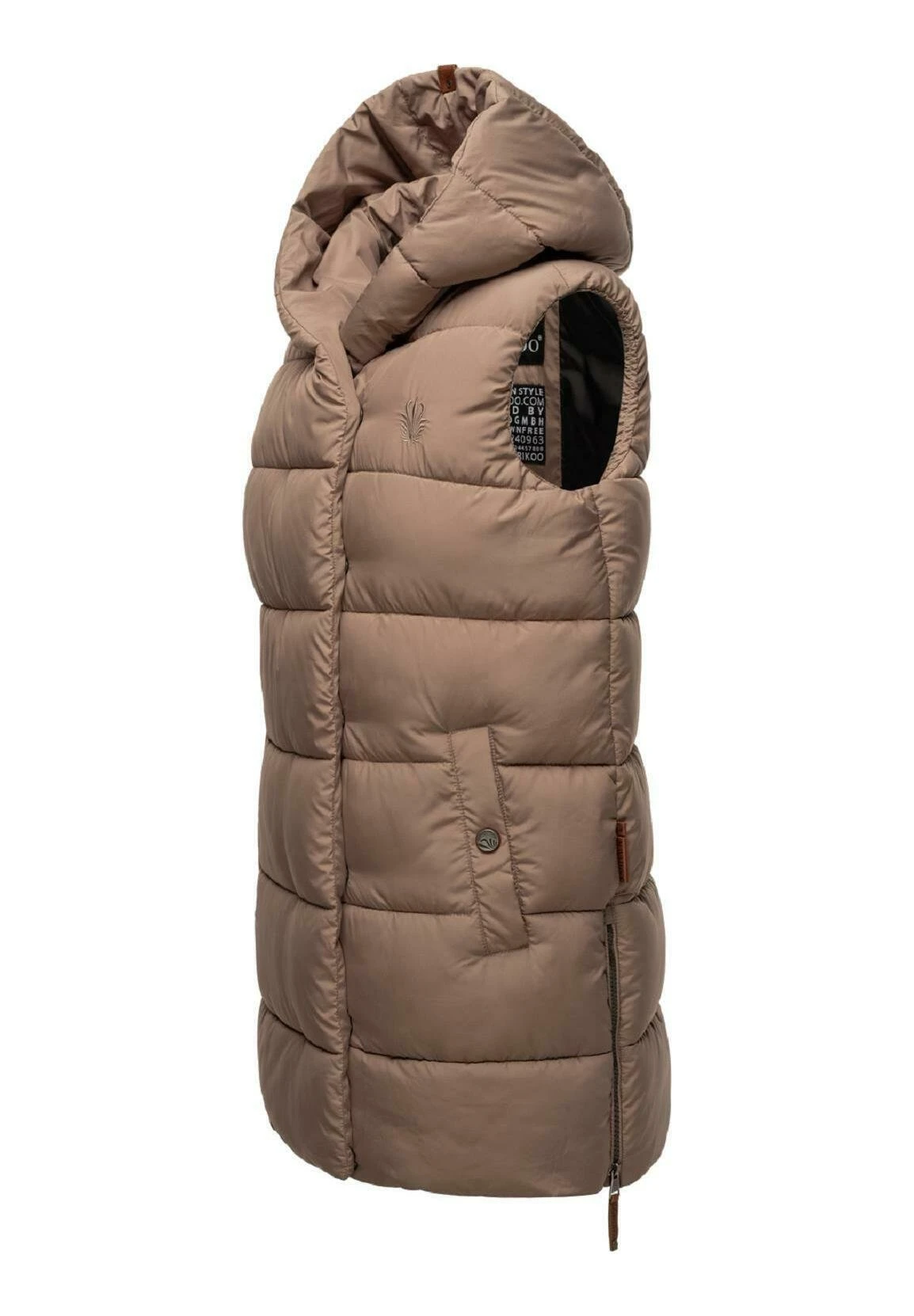 Navahoo Madilynaa - Bodywarmer - Dark Taupe 9 Navahoo Madilynaa - Bodywarmer - Dark Taupe - Afbeelding 7