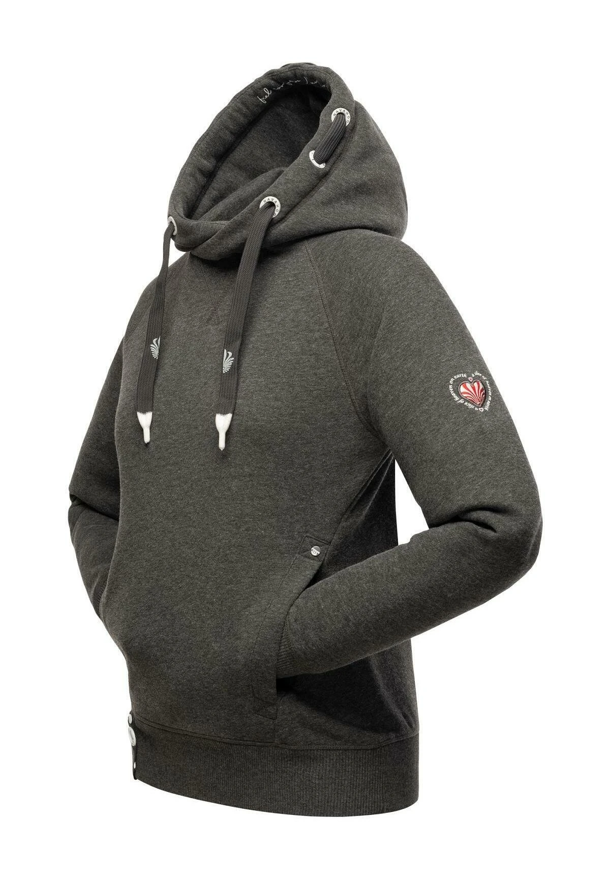 Navahoo Liebesmäuschen - Hoodie - Dark Grey Melange 5 Navahoo Liebesmäuschen - Hoodie - Dark Grey Melange - Afbeelding 3