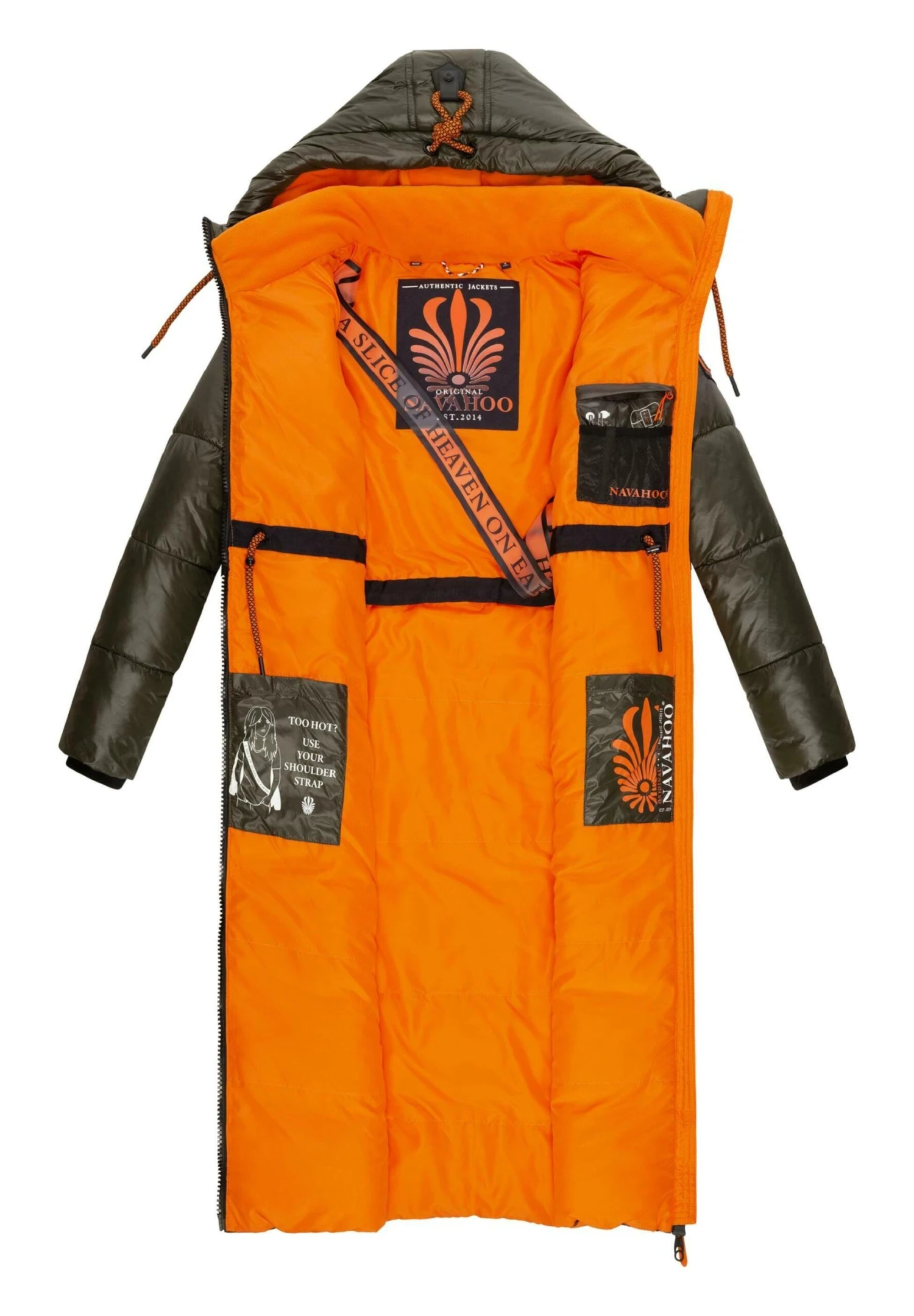 Navahoo Schmuseengel - Winterjas - Dark Olive 5 Navahoo Schmuseengel - Winterjas - Dark Olive - Afbeelding 3