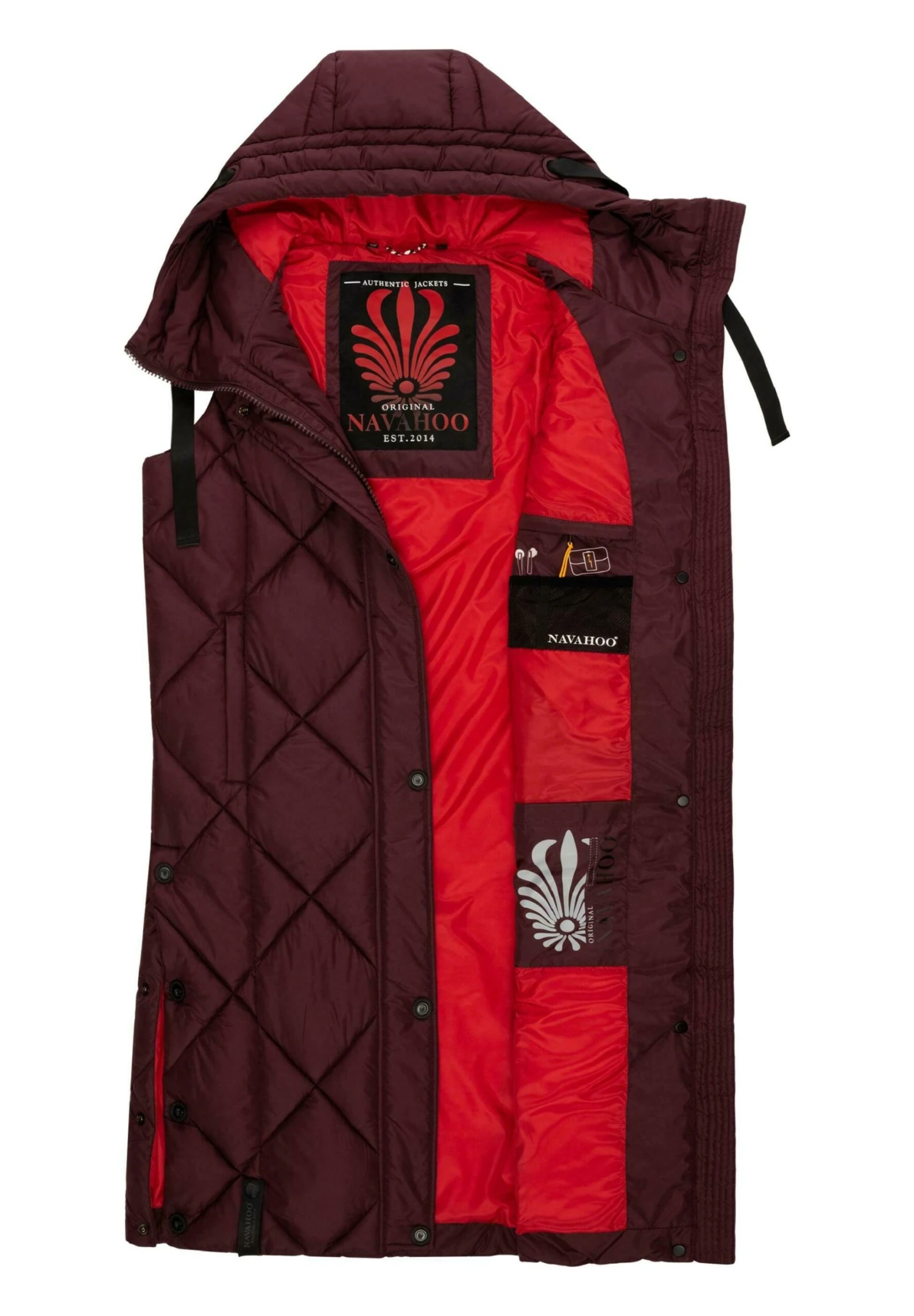Navahoo Schnuckel - Bodywarmer - Wine 4 Navahoo Schnuckel - Bodywarmer - Wine - Afbeelding 3