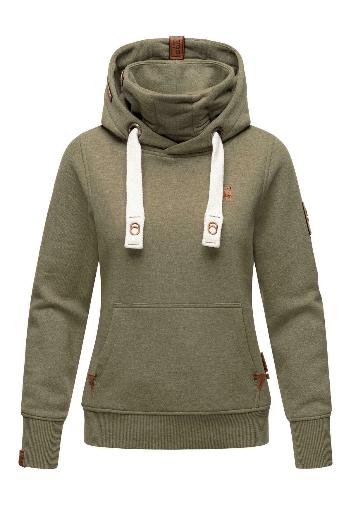 Navahoo Raniaa - Hoodie - Dusty Olive Melange 3 Navahoo Raniaa - Hoodie - Dusty Olive Melange