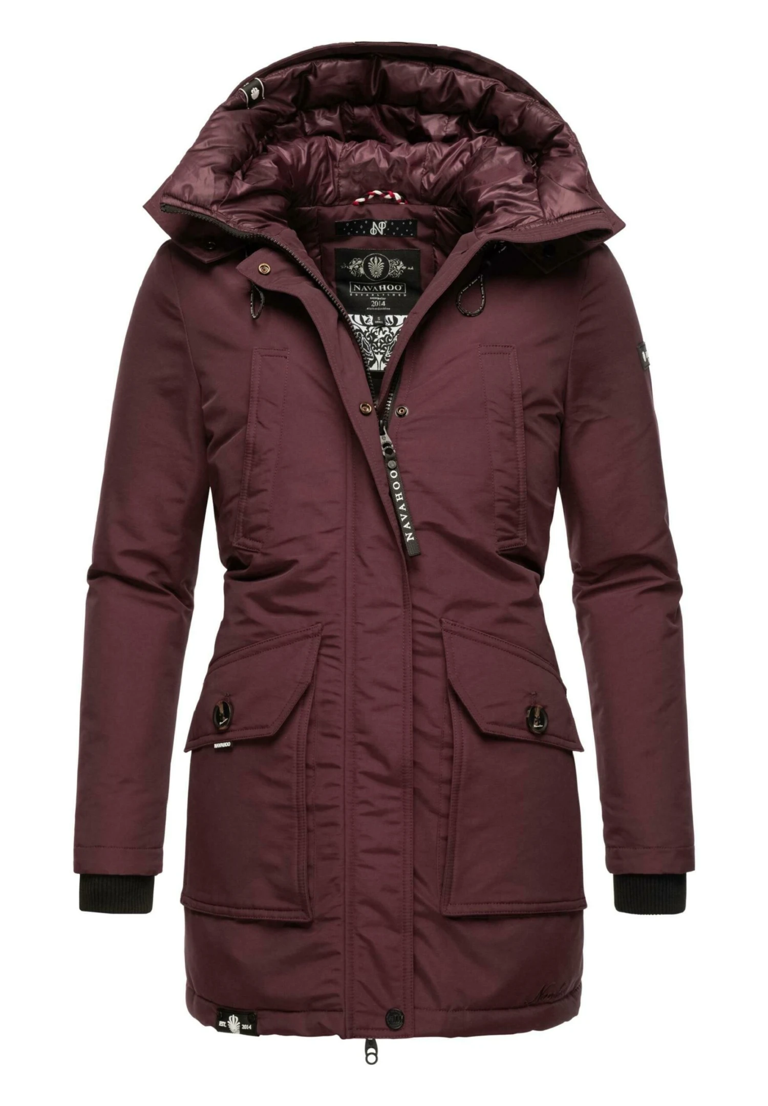 Navahoo Blizzardstorm - Parka - Dark Red Melange 6 Navahoo Blizzardstorm - Parka - Dark Red Melange - Afbeelding 4