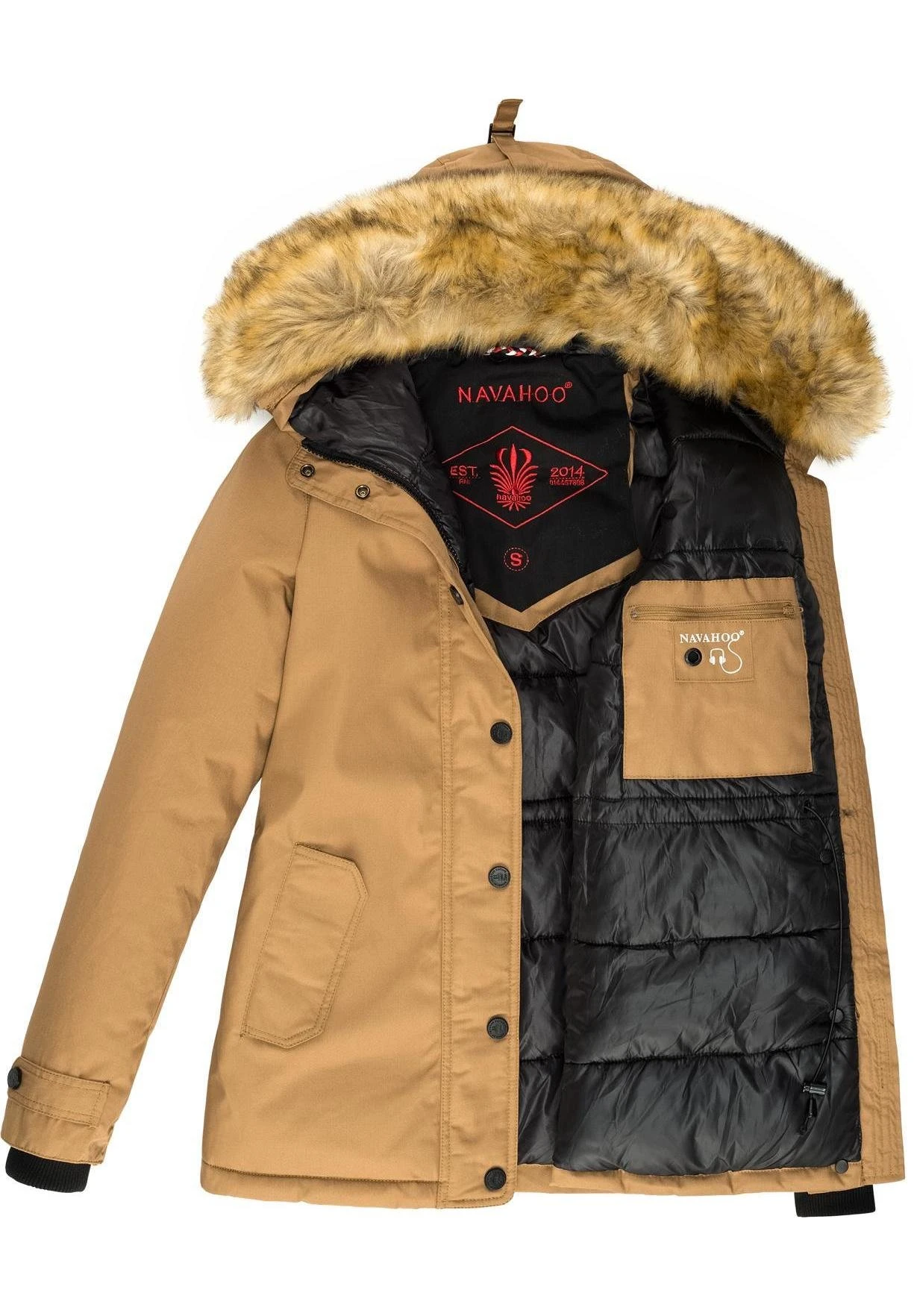 Navahoo Laura - Winterjas - Camel 6 Navahoo Laura - Winterjas - Camel - Afbeelding 4