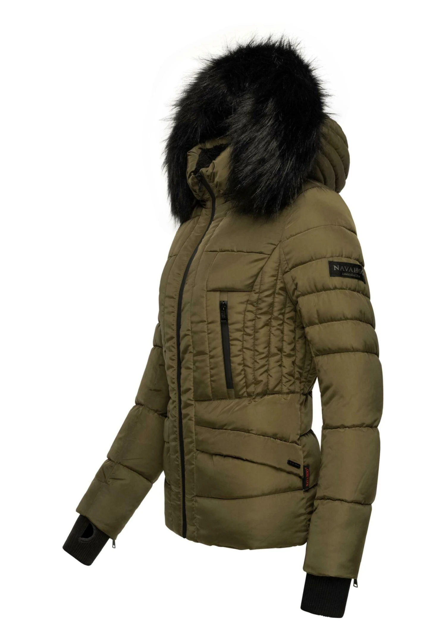 Navahoo Adele - Winterjas - Millitary Green 4 Navahoo Adele - Winterjas - Millitary Green - Afbeelding 2