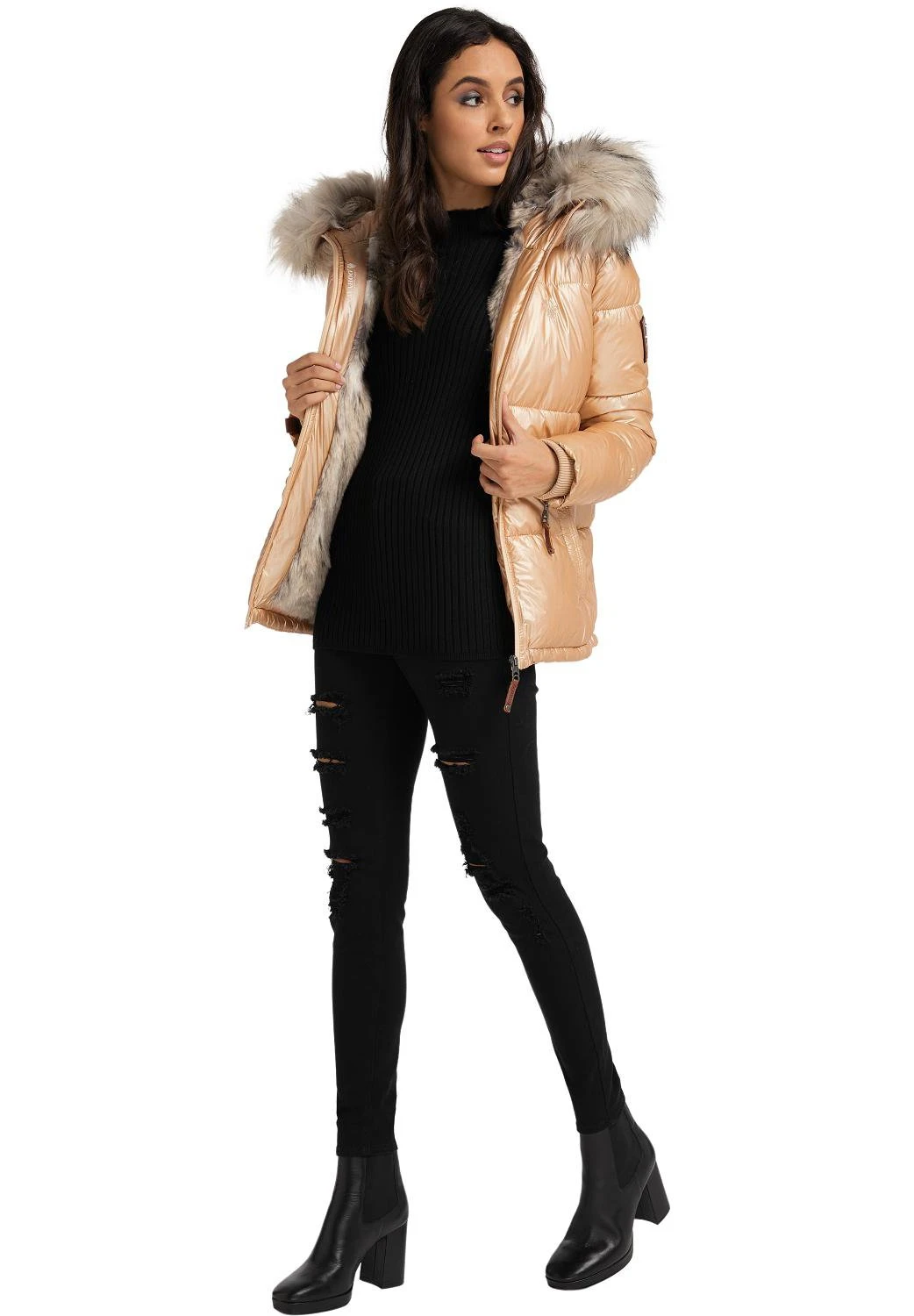 Navahoo Tikunaa - Winterjas - Gold 3 Navahoo Tikunaa - Winterjas - Gold