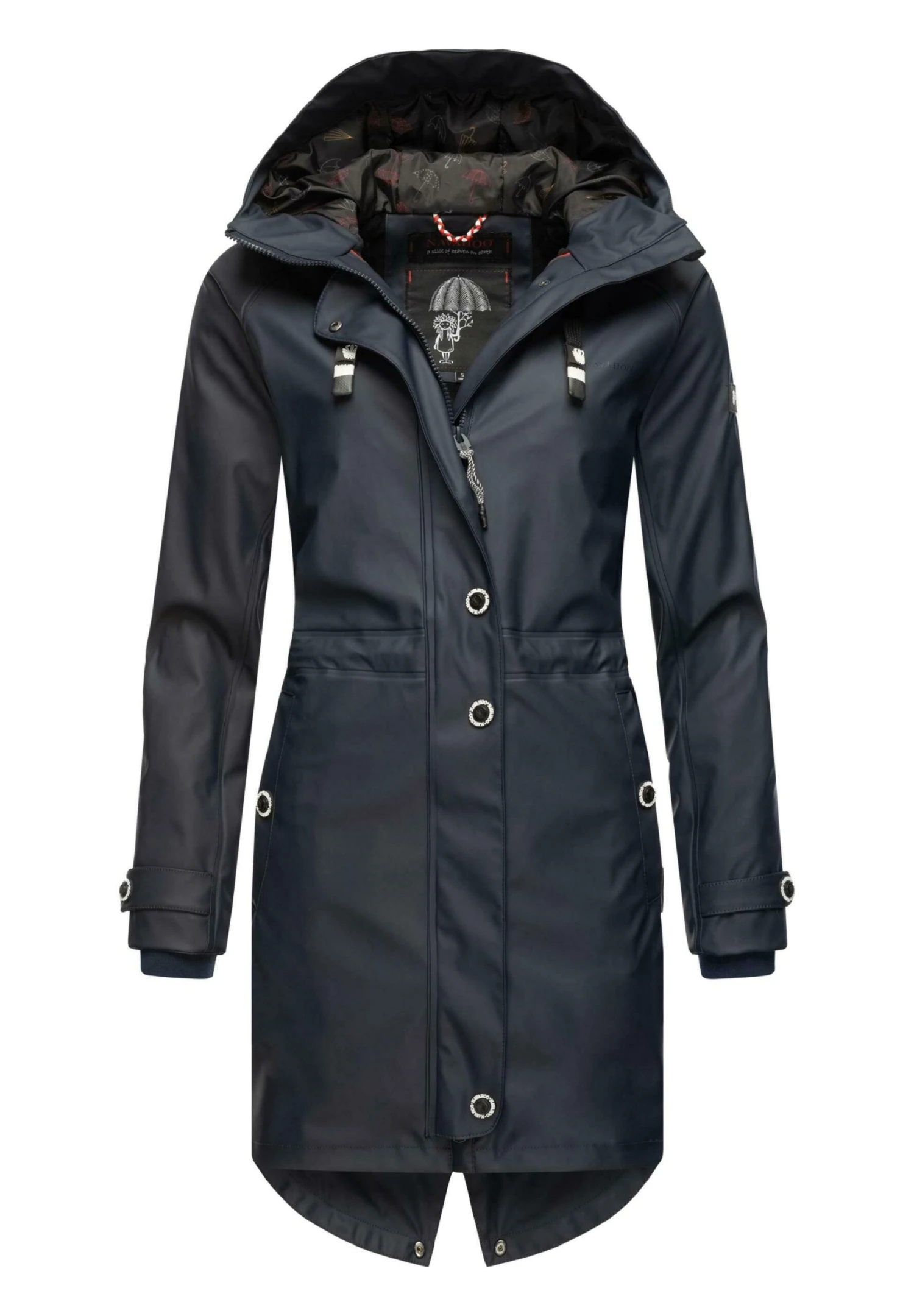 Navahoo Rainy Flower - Parka - Dark Blue 7 Navahoo Rainy Flower - Parka - Dark Blue - Afbeelding 5