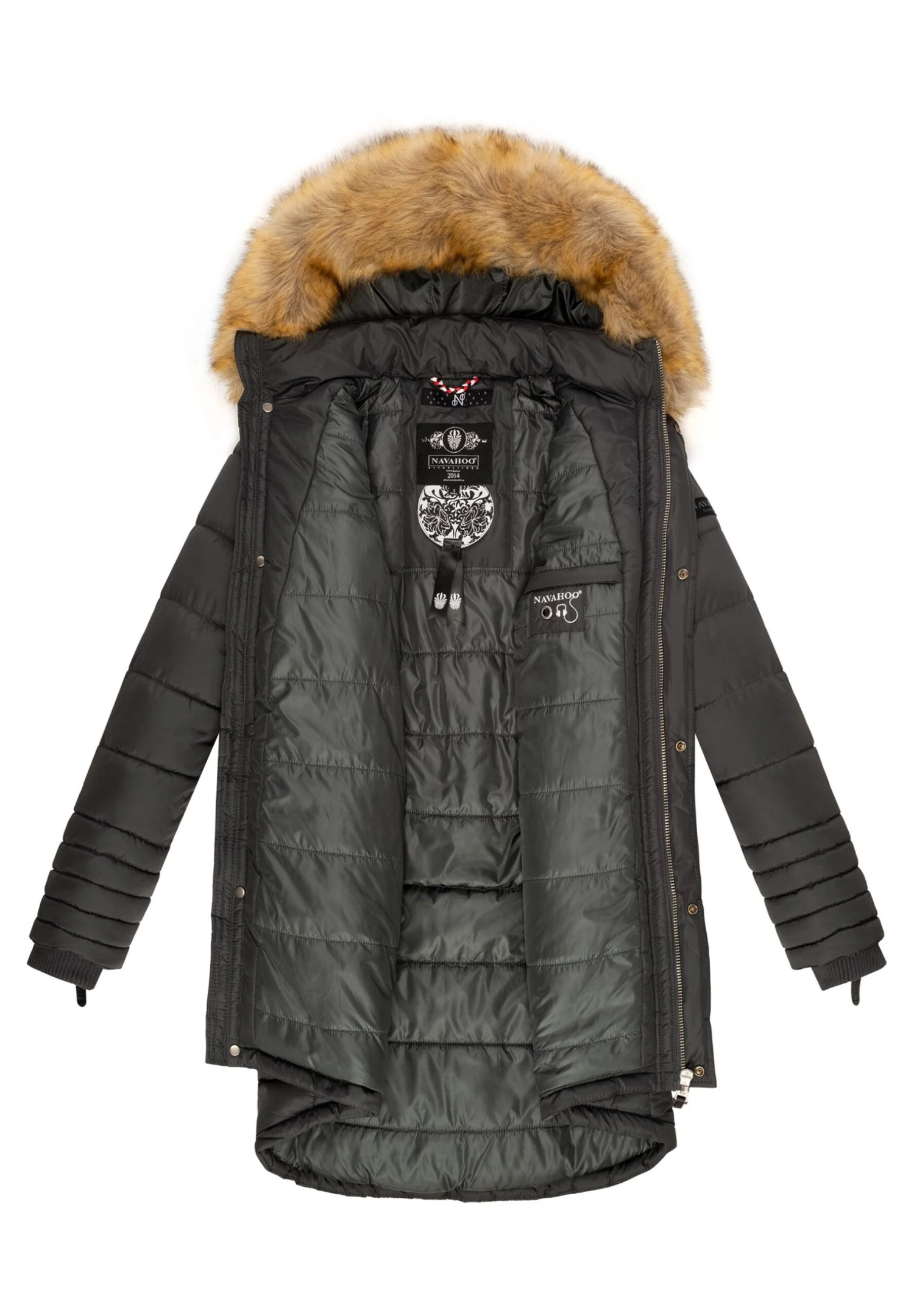 Navahoo Papaya - Winterjas - Dark Grey 8 Navahoo Papaya - Winterjas - Dark Grey - Afbeelding 6