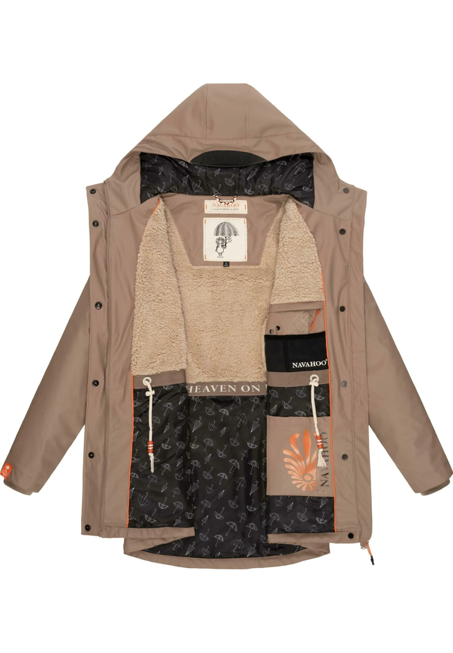 Navahoo Rainy Forest - Regenjas - Taupe 6 Navahoo Rainy Forest - Regenjas - Taupe - Afbeelding 4