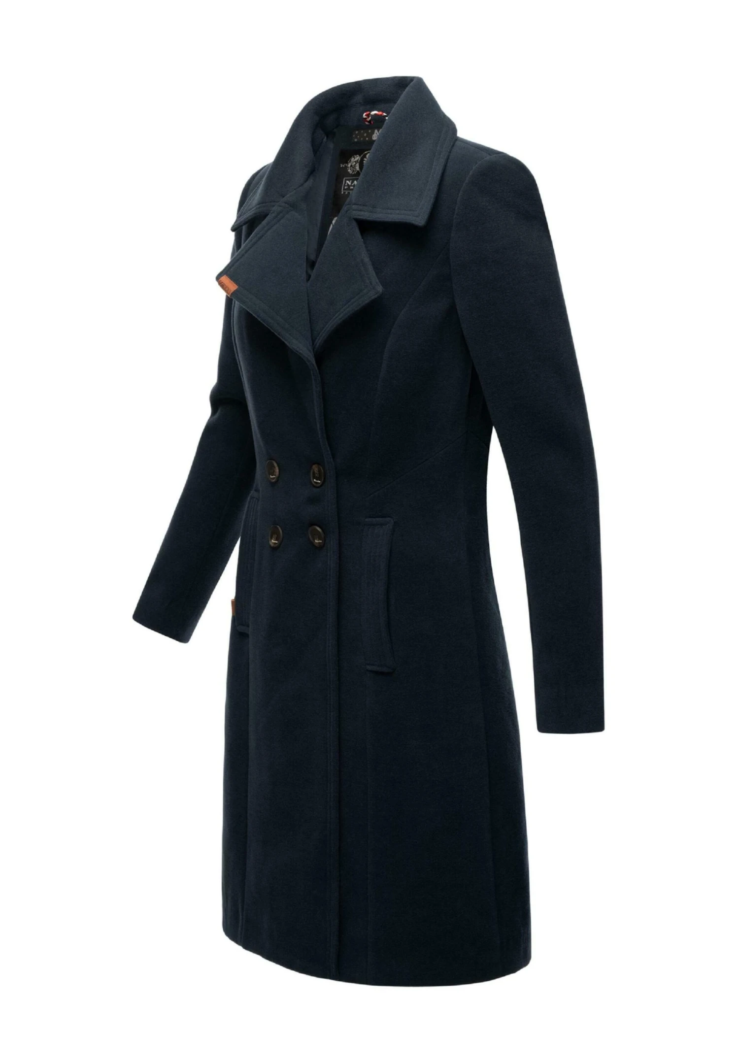 Navahoo Wooly - Halflange Jas - Dark Blue 7 Navahoo Wooly - Halflange Jas - Dark Blue - Afbeelding 5